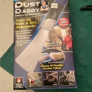 Dust Daddy Universal Vac Attachment - White Flexible Suction Tubes
